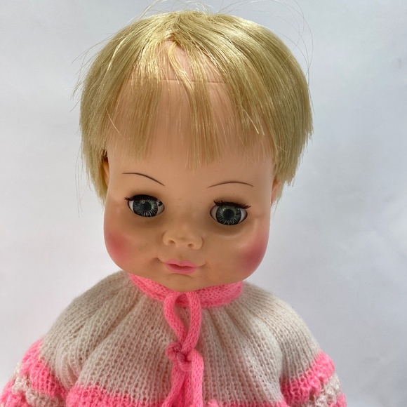 Vintage 1969 Horsman Baby Doll 16" Drink Wet Open Close Eyes Moving Arm Legs - Picture 3 of 16